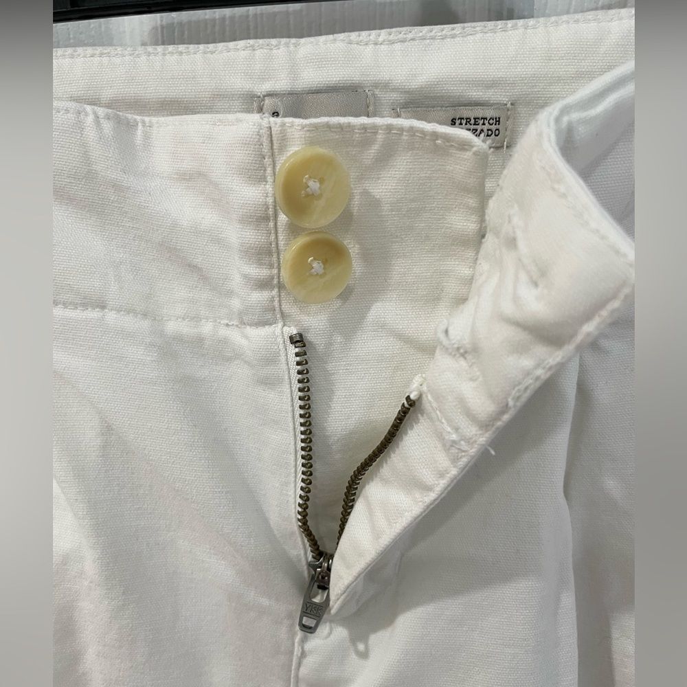 A New Day 98% Cotton Blend Stretch White Straight Leg Pants Women’s Size 2 - Picture 4 of 7
